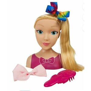 Jojo Siwa 4 Piece Styling Head Playset Includes Brush And Bows New In Box